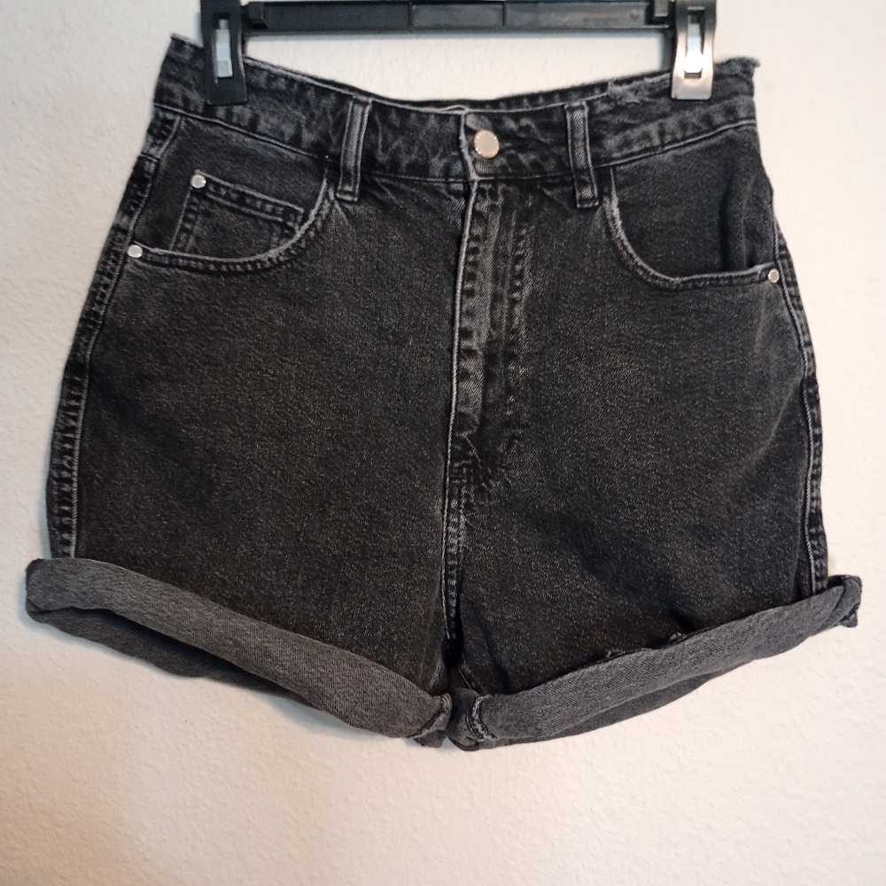 Zara High Waisted Mom Shorts